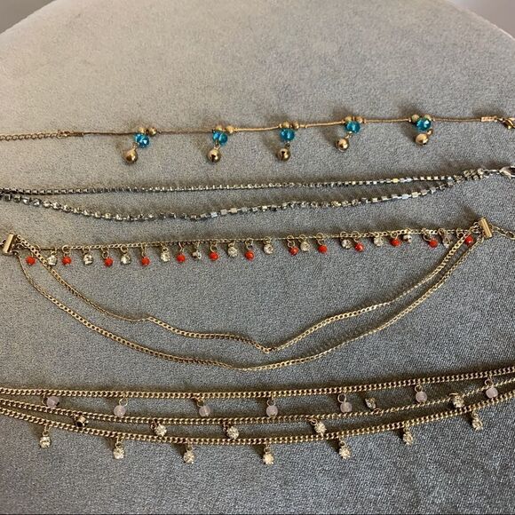 🛍3/$20 Bundle of four ankle bracelets - Picture 1 of 5